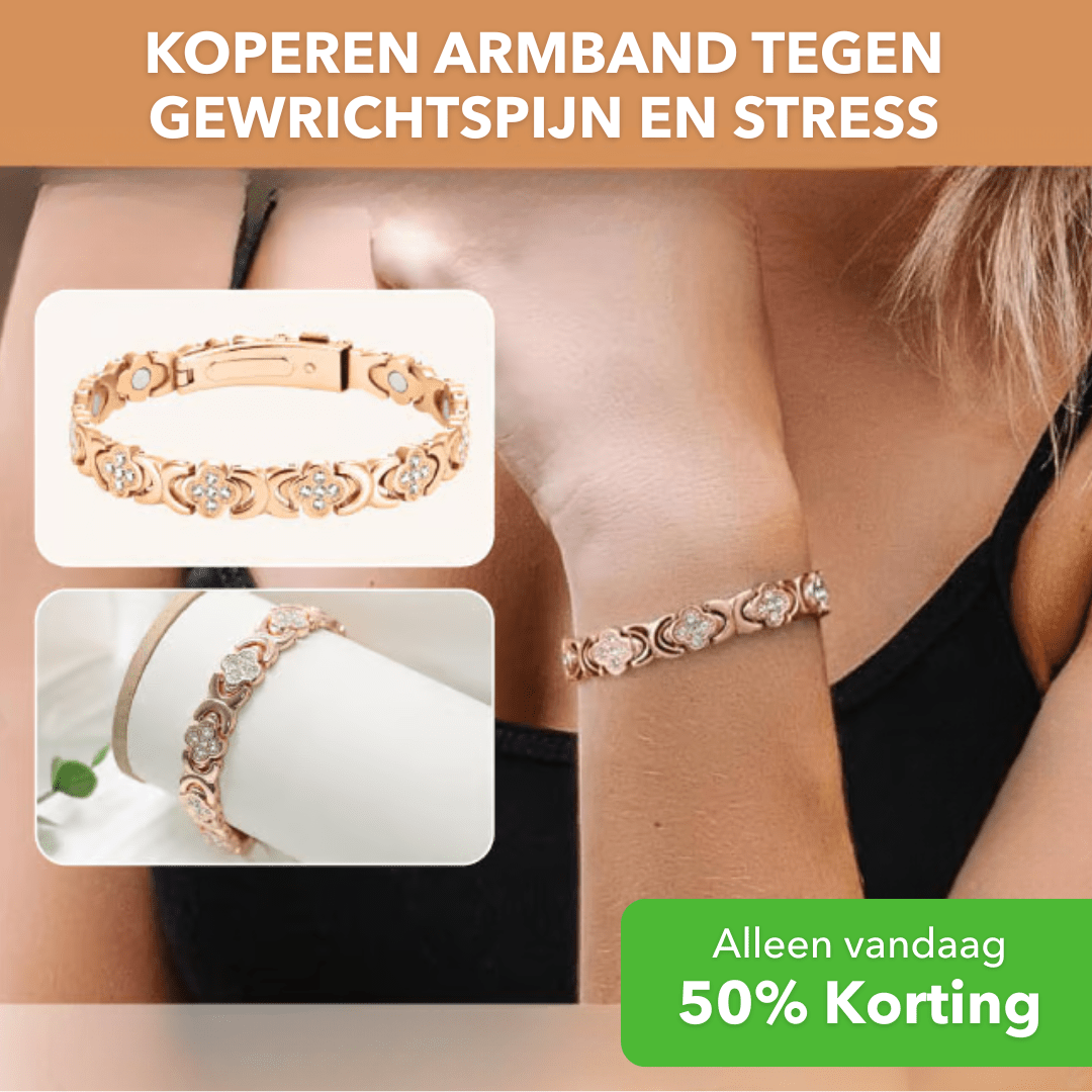 LuckyCharm™ - Koperen armband staat symbool voor geluk - LOOLA