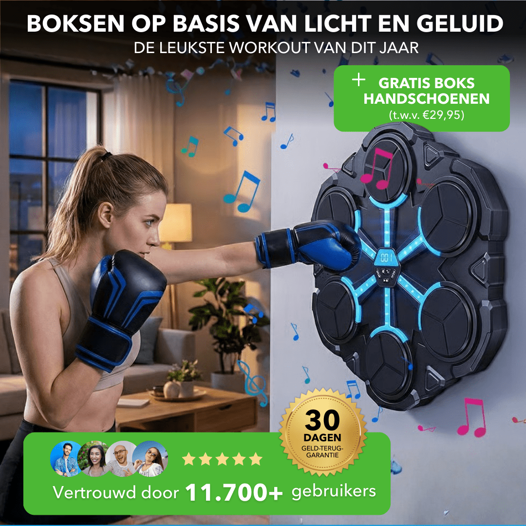 BeatBoxer™ – Muziekgestuurde boks­machine met LED - verlichting - LOOLA