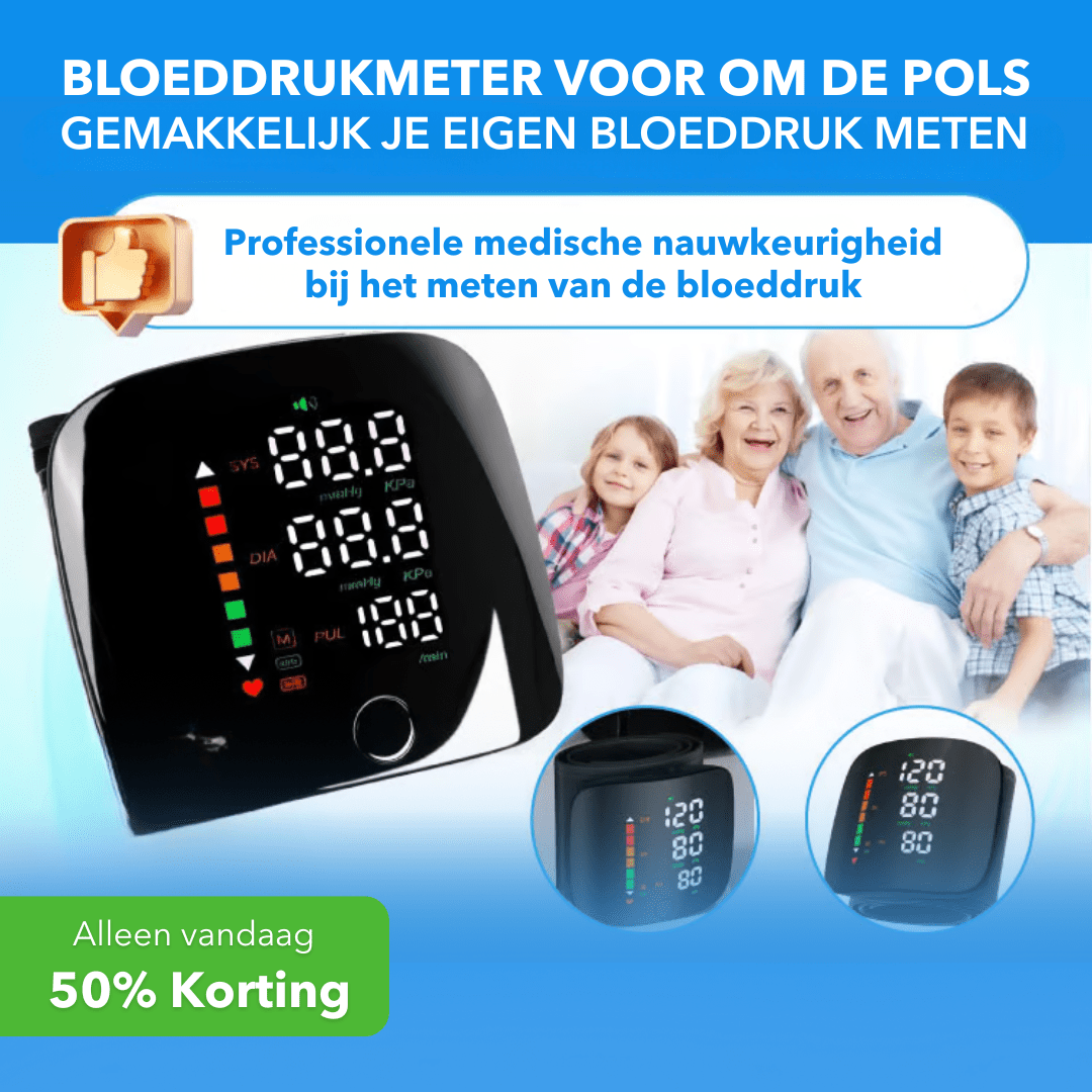 CardioBand™ - Digitale bloeddrukmeter voor de pols - LOOLA