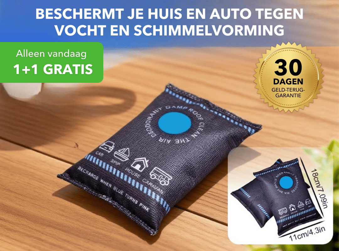 DrySafe™ – Herbruikbare luchtontvochtiger met langdurige werking - LOOLA