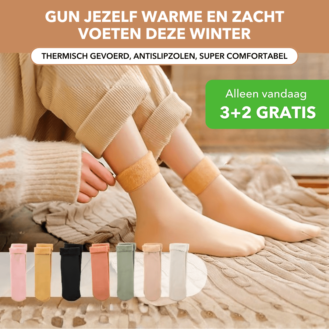 FluffyFeet™ – Warme wintersokken met zachte pluche voering - LOOLA