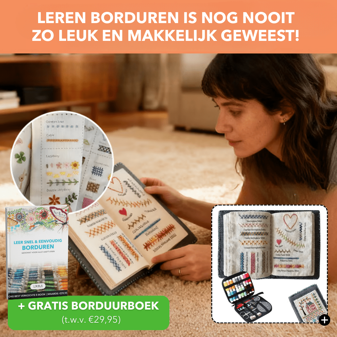 StitchBook™ - Alles - in - één creatieve en leerzame borduurset - LOOLA